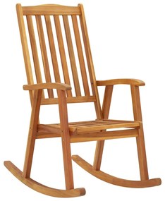 311844 vidaXL Cadeira de baloiço madeira de acácia maciça
