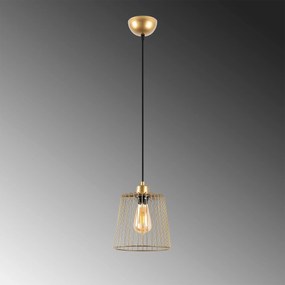 Candeeiro Pirlo – Dourado Brilhante – 16 x 16 x 114 cm