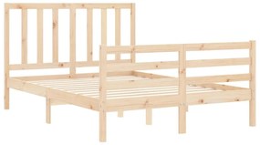 Cama sem colchão 120x200 cm madeira de pinho maciça