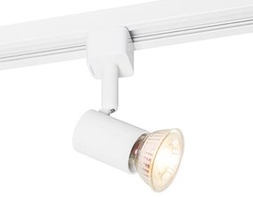 Foco de trilho monofásico moderno branco - Iconic Jeany