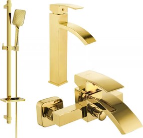 Mexen Libra Conjunto de banheira DQ62, dourado - 745113DQ62-50