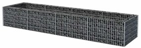 Canteiro elevado/cesto gabião 360x90x50 cm aço