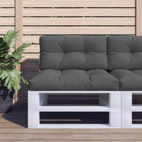 Almofadão para sofá de paletes 70x40x12 cm tecido antracite