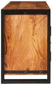 Gabinete para TV Castanho Madeira de acácia maciça
