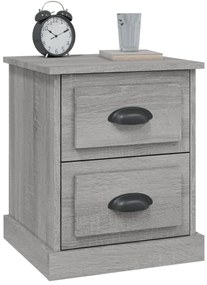 Mesa de cabeceira 39x39x47,5 cm derivados madeira cinza sonoma