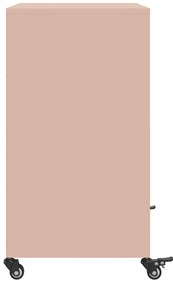 Aparador 68x39x72 cm aço rosa