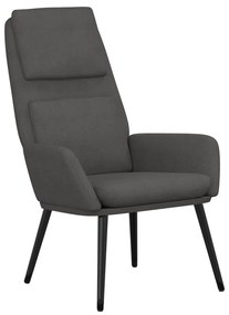 Poltrona Gale de Descanso com Apoio de Pés - Cinzento Escuro - Design