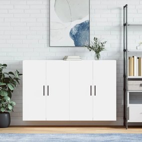vidaXL Armários de parede 2 pcs 69,5x34x90 cm branco