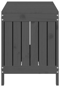 Caixa de arrumação jardim 108x42,5x54 cm pinho maciço cinzento