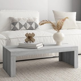 vidaXL Mesa de centro 110x50x35 cm derivados de madeira cinza sonoma