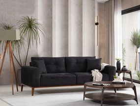 Sofá-cama de 3 Lugares Sinor – Antracite – 225x92x75 cm