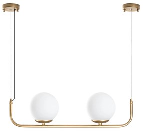 Candeeiro de Teto Faruk – Dourado – Altura Ajustável de 20 a 110 cm