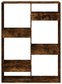 Estante 100x33x135 cm derivados de madeira carvalho fumado