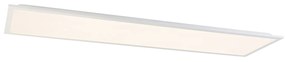 Painel LED para sistema de teto branco retangular incluindo LED regulável em Kelvin - Pawel Moderno
