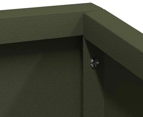 Vasos &amp; Plantadeiras Verde-azeitona Metal 100 cm de comprimento