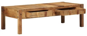 Mesa de Café 110x55x35 cm Madeira Sólida Recuperada