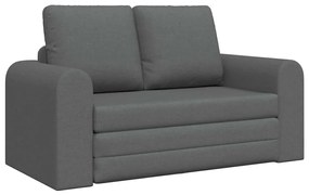 Sofá-camas 2 em 1 Cinza Escuro 148x71x83 cm Tecido