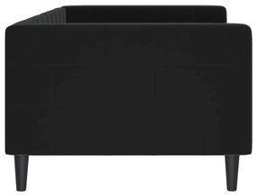 Sofá-cama 90x200 cm veludo preto