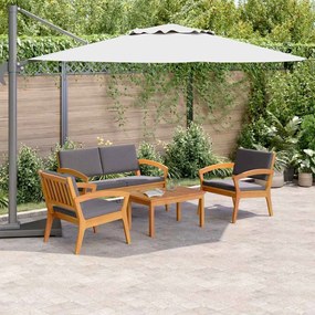 vidaXL Conjunto bistro 4 pcs Castanho 75 x 45 x 38cm
