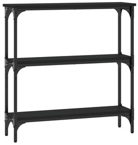 Mesa consola 75x22,5x75 cm derivados de madeira preto