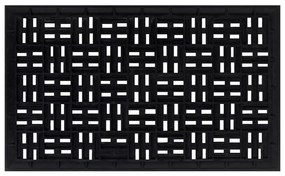 Tapete de porta retangular 45x75 cm borracha