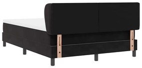 Cama Box Spring com Colchão vidaXL Preta 140x190 cm de Veludo