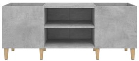 Armário p/ discos 121x38x48 cm derivados madeira cinza-cimento