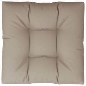 Almofadão assento jardim 80x80x10cm tecido cinzento-acastanhado