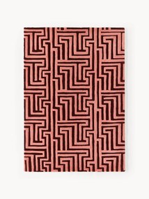 Tapete em lã artesanal com relevo Monty