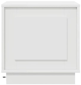 Cômodas de Canto com Luzes LED 2 pcs Brancas 44x34,5x45 cm
