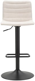CONJUNTO 2 BANCOS DE BAR COM ELEVAÇÃO ALTA 43X49,5X85,5-107 (ASSENTO CM 61-82,5 CM) BRANCO