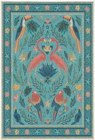 Tapete lavável de pelo curto Birds of a Feather By Iris Apfel