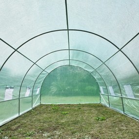 Estufa de Jardim para Planta - Cor: Verde - Aço e Polietileno - 6 x 3 x 2 m