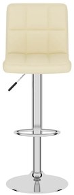 Banco de bar tecido cor creme