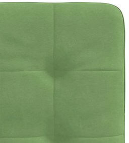 Cadeiras de jantar 4 pcs veludo verde-claro