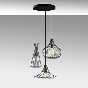 Candeeiro de Teto Mezopotamya – Preto – Ø 55 cm x Altura 113 cm
