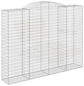 Cestos gabião arqueados 5pcs 300x50x220/240cm ferro galvanizado