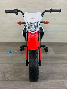 Mota elétrica 12V  para crianças 3 a 6 anos Honda CRF250L Branca