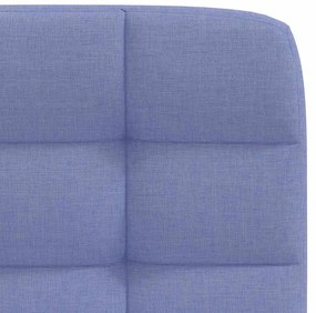 Cadeiras de jantar 2 pcs Jeans Tecido Azul