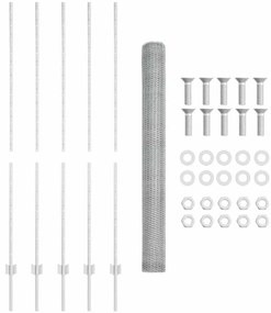 Postes de Cerca vidaXL 10 pcs U-Channel 150 cm Aço Galvanizado