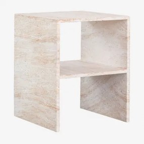Mesa Lateral Em Cimento Travertino Galia Travertine - Sklum