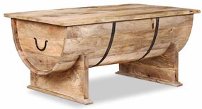 Mesa de centro madeira de mangueira maciça 88x50x40 cm