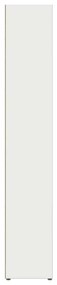 Armários para CD 2 pcs 21x16x93,5 cm contraplacado branco