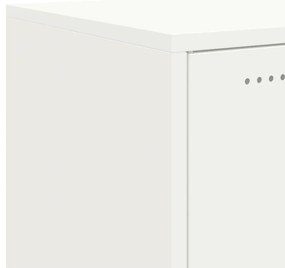 Aparador 100,5x39x72 cm aço branco