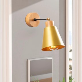 Candeeiro de Parede Manavgat – Dourado – 14 cm x 25 cm