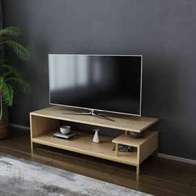 Móvel TV Reilly – Dourado Carvalho – 120 cm x 44,6 cm x 37,6 cm