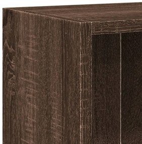 Estante 60x24x76 cm derivados de madeira carvalho castanho