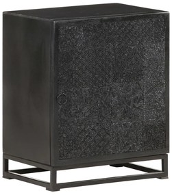 Mesa de cabeceira 40x30x50 cm acácia e mangueira maciça preto
