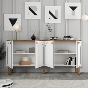 Aparador "Bianco" - Branco - 180x84x35cm - Design Moderno