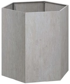 Vaso/floreira 40x40x45 cm aço corten cor enferrujado